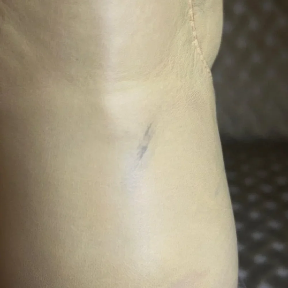 Urban Outfitters Tall Tan Lush Leather Slouch Pull On Boots - Picture 5 of 16